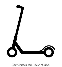 Electric scooter icon, urban flat eco friendly transport, vehicle vector illustration .