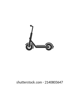 Electric Scooter Icon, Vector in modern flat sign