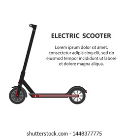 Electric Scooter Logo Icon Illustration Vector