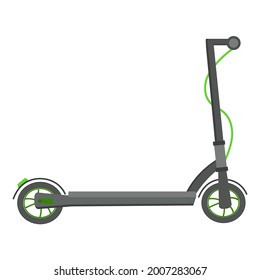 Motocicleta eléctrica sobre fondo blanco para uso en diseño web o clipart