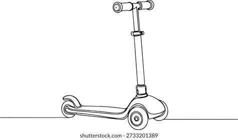 Scooter eléctrico, sobre fondo blanco