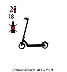 Electric scooter over eighteen years old, do not drink alcohol, not two people
