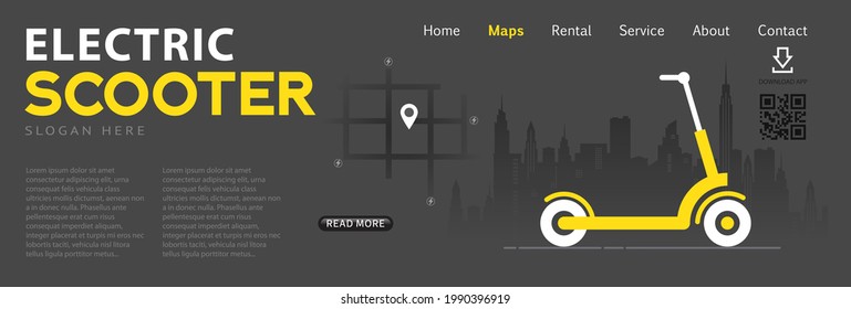 Electric scooter rental and repair site 