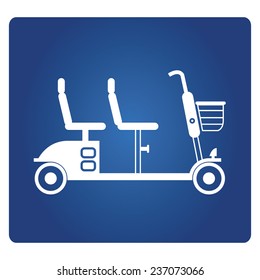 electric scooter symbol