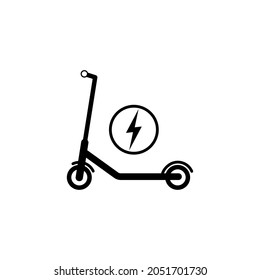 Electric Scooter vector icon, great design for any purposes. Electric Scooter vector isolated icon on white background.