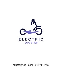 Elektro-Roller-Vektorsymbol-Logo