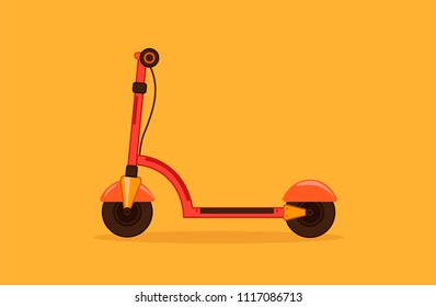 Electric Scooter. Vector illustration