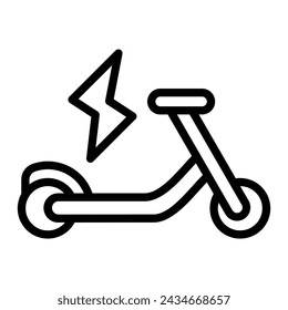 Diseño de iconos de línea de vectores eléctricos