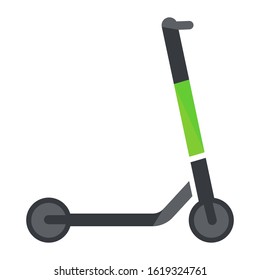 electric scooter vector simple illustration