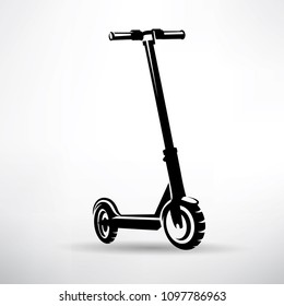 símbolo vector scooter eléctrico