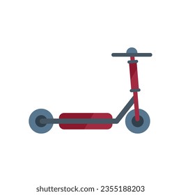 Electric scooter wheel icon flat vector. Kick transport. Eco trotinette isolated