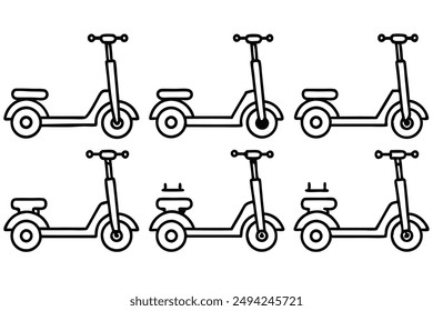 Electric Scooters Art Art Simple Line Illustration Techniques Gallery