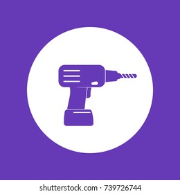 Electric screwdriver, drill icon