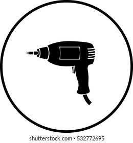símbolo del destornillador eléctrico