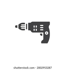 Electric Screwdriver vector icon. filled flat sign for mobile concept and web design. Cordless screwdriver glyph icon. Symbol, logo illustration. Vector graphics