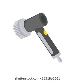 Electric Scrubber Flat Icon, Vector illustration