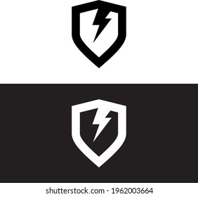 electric security logo design simple