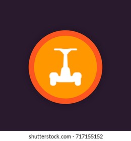 electric self-balancing scooter icon