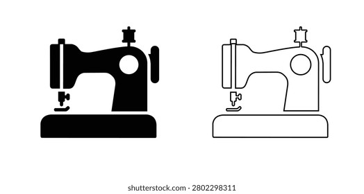 Electric sewing machine icon, Electric sewing machine Logo, Electric sewing machine Vector illustration