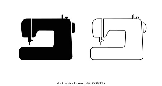 Electric sewing machine icon, Electric sewing machine Logo, Electric sewing machine Vector illustration