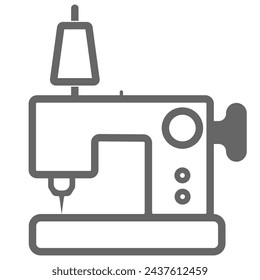 electric sewing machine icon vector illustration symbol