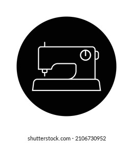 Elektrische Nähmaschine Symbol.Style Zeichen für mobiles Konzept und Web-Design. Vektorsymbol der Nähmaschine. Symbol, Logo-Abbildung. Vektorgrafiken auf weißem Hintergrund