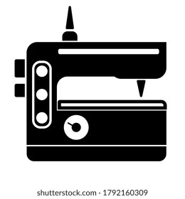 Electric sewing machine line icon. linear style sign for mobile concept and web design. Sewing machine outline vector icon. Symbol, logo illustration. Vector graphics