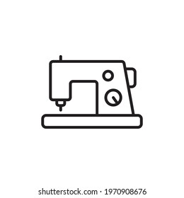 Electric sewing machine line icon