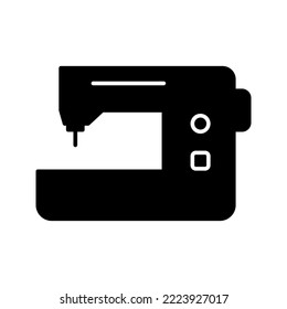 Electric sewing machine line icon color editable