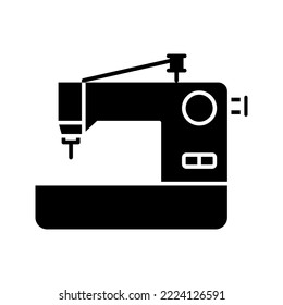Electric sewing machine line icon color editable