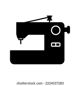 Electric sewing machine line icon color editable