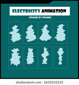 Electric Shape Transition Animation - Blue and Green Loops