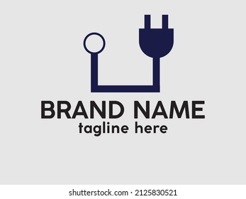  electric shape vector logo with white background electric icon design