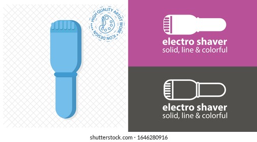 Icono plano del protector eléctrico. icono de línea