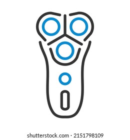 Icono del agitador eléctrico. Contorno de negrita editable con diseño de relleno de color. Ilustración vectorial.