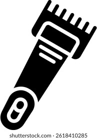 Electric Shaver Icon Glyph Vector Illustration