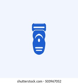electric shaver icon, isolated, white background
