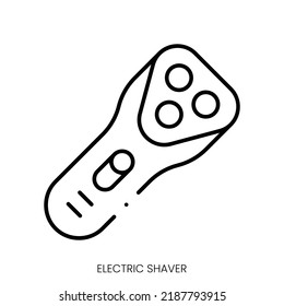 electric shaver icon. Linear style sign isolated on white background. Vector illustration