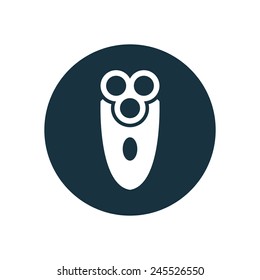 electric shaver icon on white background 