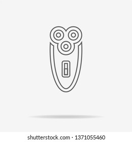 Electric shaver icon. Vector concept illustration for design.