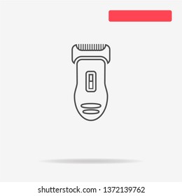 Electric shaver icon. Vector concept illustration for design.