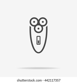Electric shaver icon. Vector concept illustration for design.