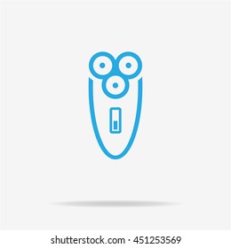 Electric shaver icon. Vector concept illustration for design.