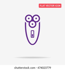 Electric shaver icon. Vector concept illustration for design.