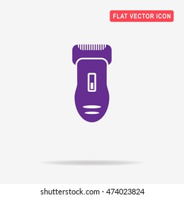 Electric shaver icon. Vector concept illustration for design.