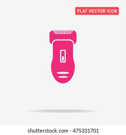 Electric shaver icon. Vector concept illustration for design.