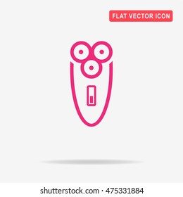 Electric shaver icon. Vector concept illustration for design.