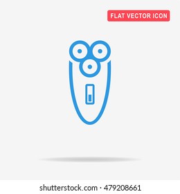 Electric shaver icon. Vector concept illustration for design.