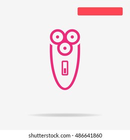 Electric shaver icon. Vector concept illustration for design.