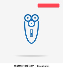 Electric shaver icon. Vector concept illustration for design.